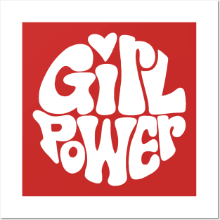 Girl Power ))(( Feminist Woman Female Empowerment Design Posters and Art